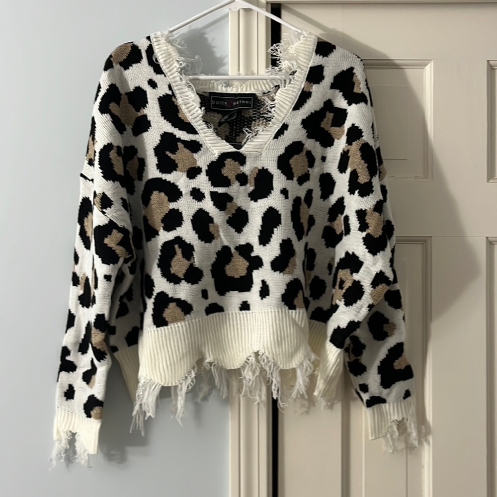 Cheetah print sweater